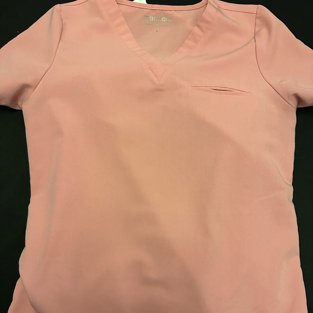 Mandala light pink scrubs